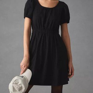 NWT Anthropologie Daily Practice XL Casual Black Dress Pullover Stretch Jersey